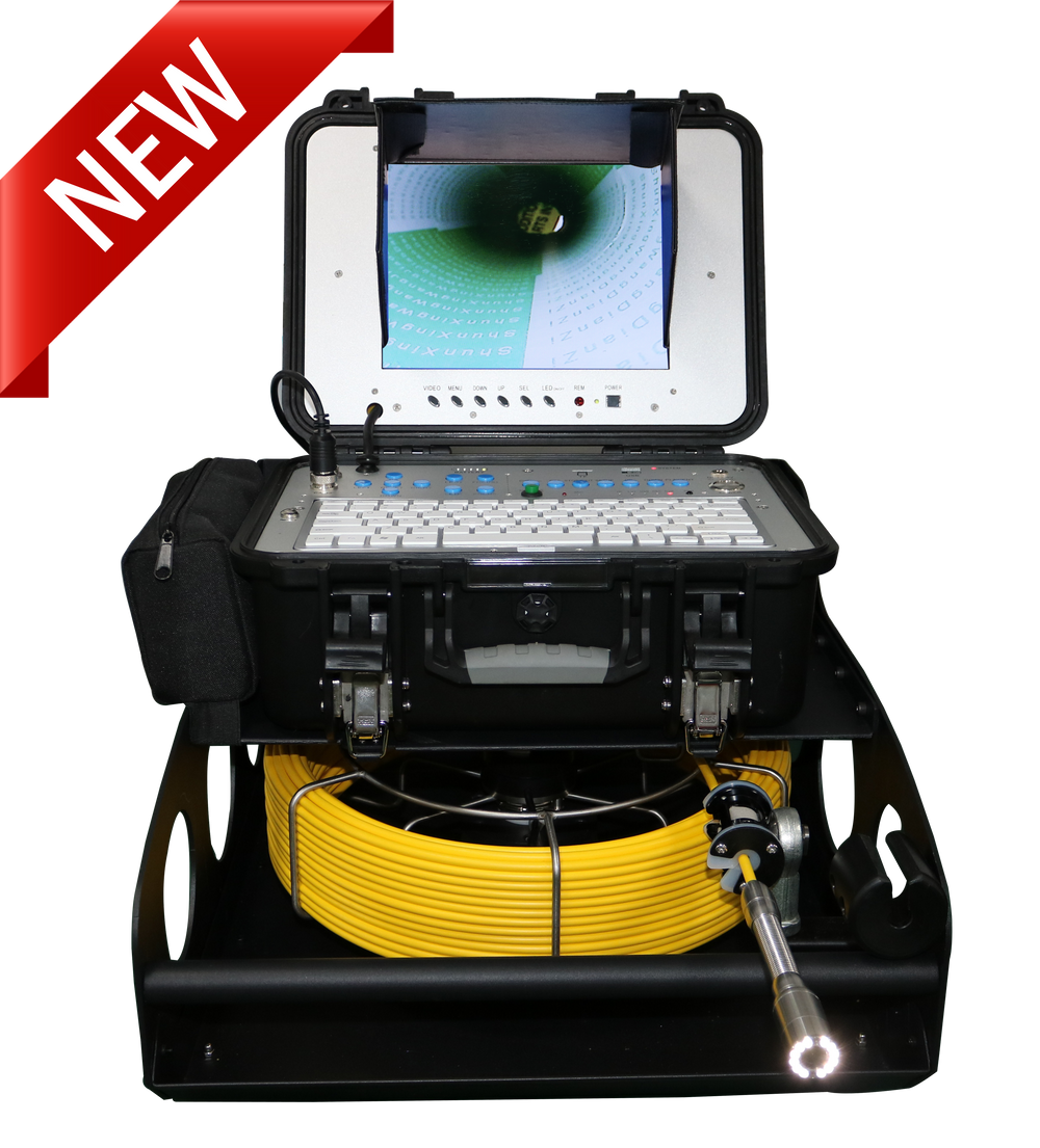 Series Portable Pipeline Inspection Camera With Catch Base Reel & 130 Ft. Cable