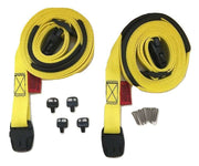 Yellow Standard Buckle Locks Spa Cover Hot Tub Wind Strap Complete Kit | SIZE OPTIONS