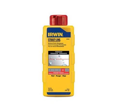 IRWIN STRAIT-LINE Permanent Red Marking Chalk - 8 oz