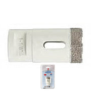 1 1/4" ITM White Diamond Tile Bit 5/8 in. Thread OAL 2 3/8 in. Drilling 1 1/4 in.