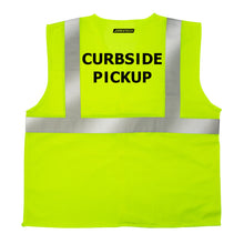 Printed Hi-Vis Mesh Safety Vest with 2” Reflective Strips and Pocket - Lime