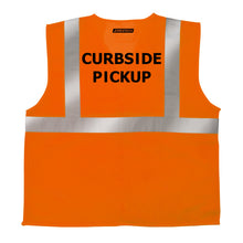 Printed Hi-Vis Mesh Safety Vest with 2” Reflective Strips and Pocket - Orange