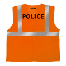 Printed Hi-Vis Mesh Safety Vest with 2” Reflective Strips and Pocket - Orange