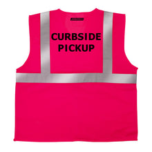 Printed Hi-Vis Mesh Safety Vest with 2” Reflective Strips and Pocket - PinkFit Collection