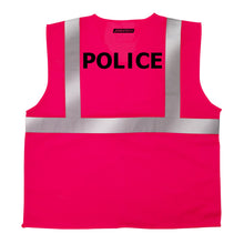 Printed Hi-Vis Mesh Safety Vest with 2” Reflective Strips and Pocket - PinkFit Collection