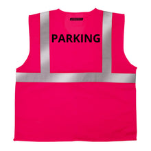 Printed Hi-Vis Mesh Safety Vest with 2” Reflective Strips and Pocket - PinkFit Collection