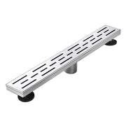 Linear Shower Drain 32" with Removable Grate,Brushed Polished 304 Stainless Steel Shower Drain,Floor Shower Drain with Hair Strainer, Adjustable Levelingft
