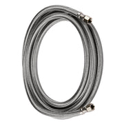10 Pcs 5ft Ice Maker Hose, with 1/4" Comp by 1/4" Comp Connection, Stainless Steel Braided Hose