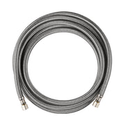 10 Pcs 5ft Ice Maker Hose, with 1/4" Comp by 1/4" Comp Connection, Stainless Steel Braided Hose