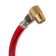 10 Pcs 6ft Universal Dishwasher Hose, with Brass Elbow, Red PVC