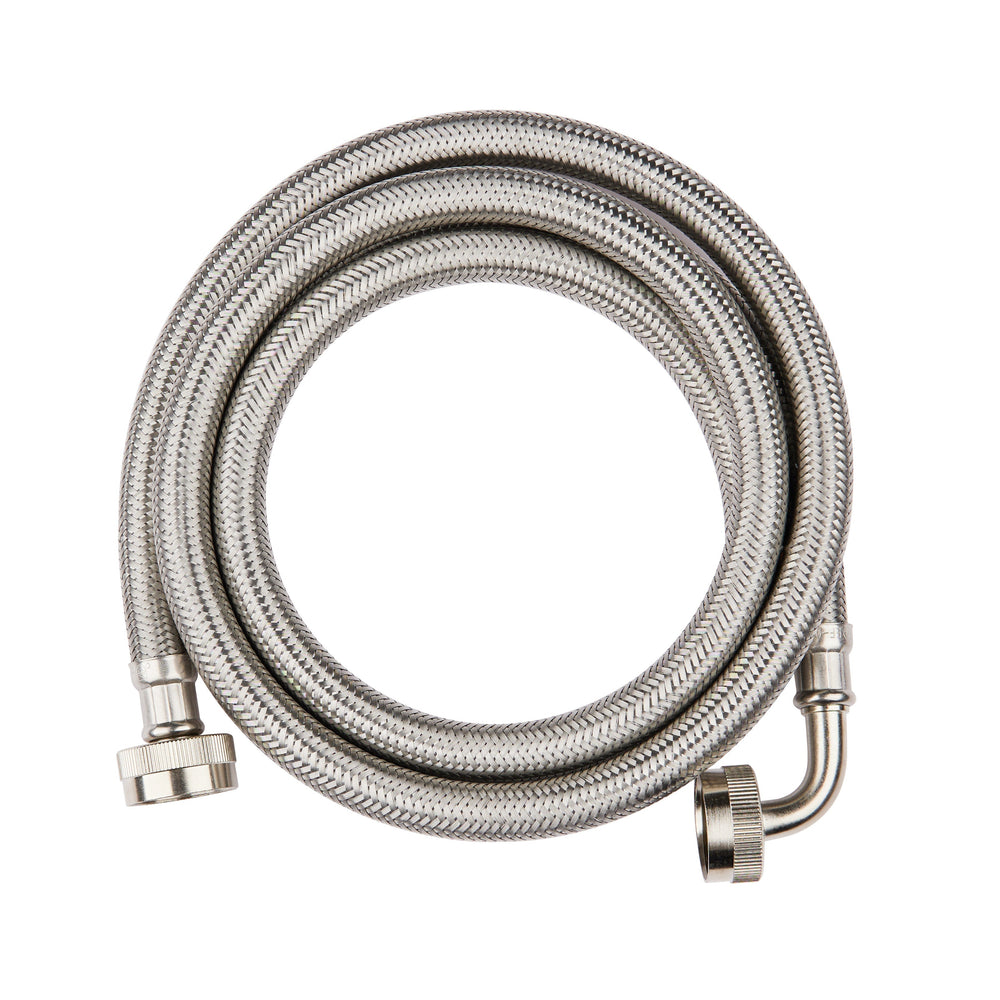 10 Pcs 5ft Washing Machine Hose, with 90 Degree Elbow, Stainless Steel