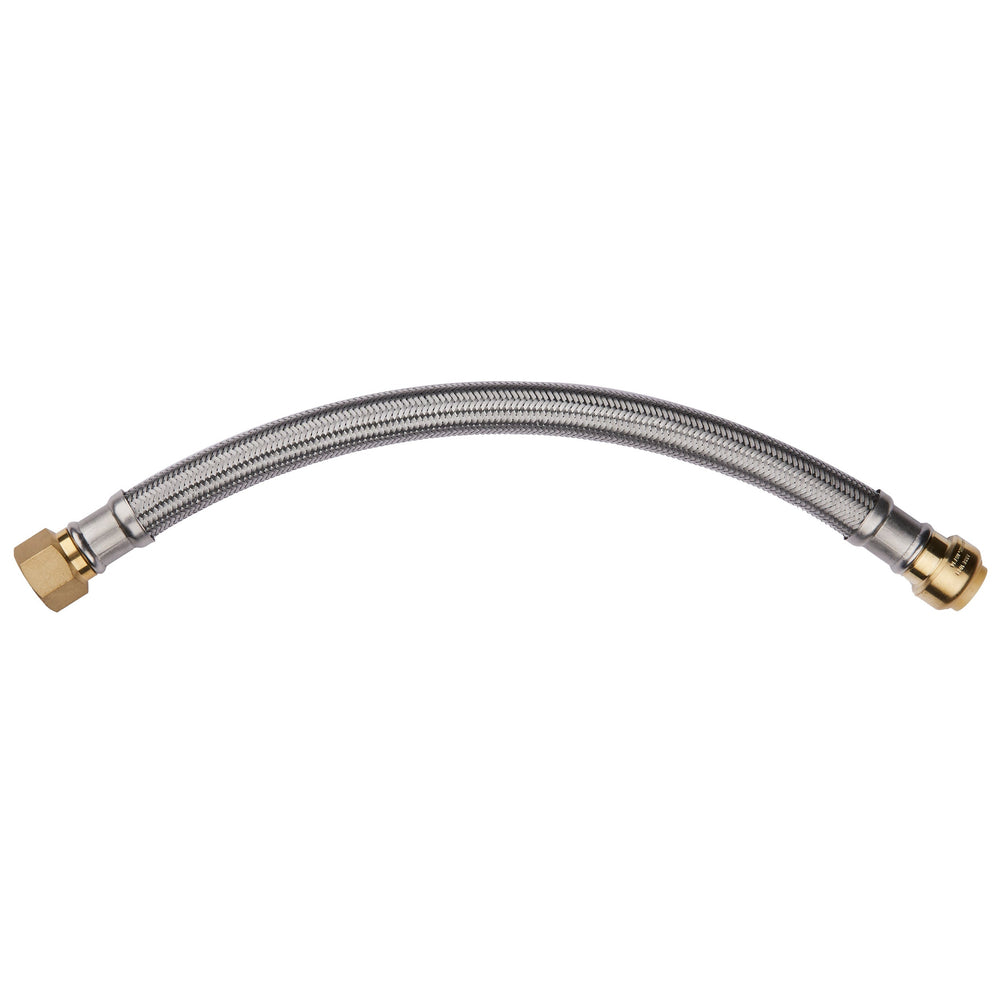 10 Pcs 3/4" Push fit x 3/4" FIP, 18" Flexible Water Heater Connector Hose