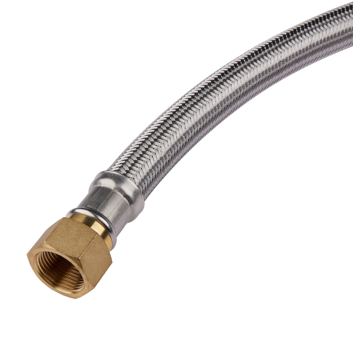 10 Pcs 3/4" Push fit x 3/4" FIP, 18" Flexible Water Heater Connector Hose