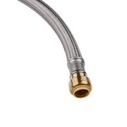 10 Pcs 3/4" Push fit x 3/4" FIP, 15" Flexible Water Heater Connector Hose