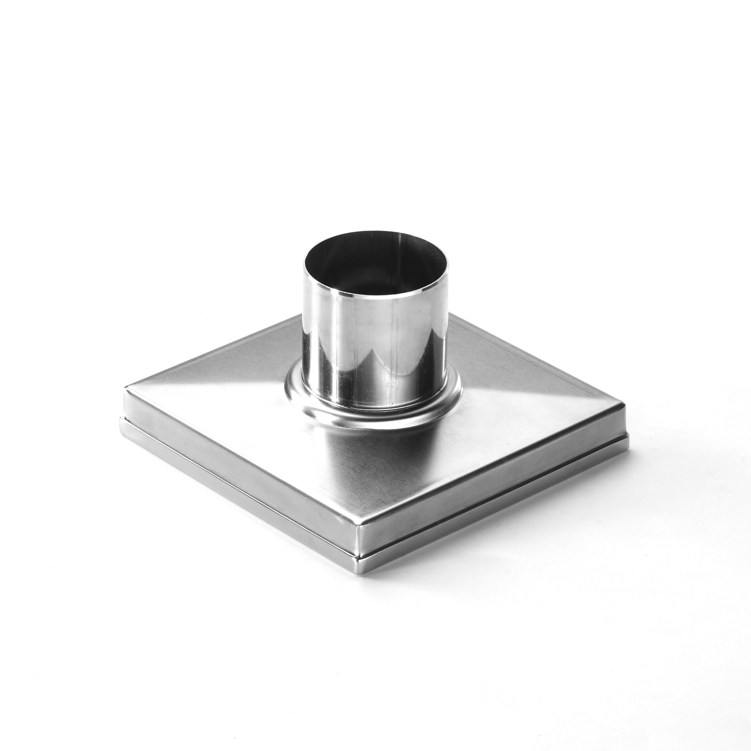 6" Square Shower Drain with Removable Grate Brushed Polished 304 Stainless Steel Shower Drain Floor Shower Drain with Hair Strainer Adjustable Levellingft