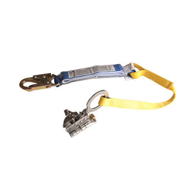 L240001 Stainless Steel Trailing Rope Grab w/Shock Absorbing Lanyard by Werner