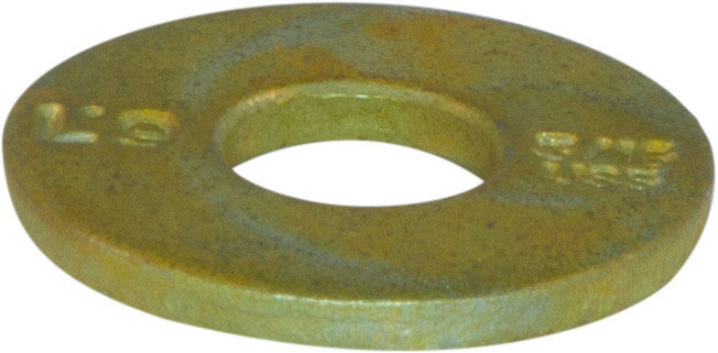 1/4 L9 USS Tension Flatwasher Yellow Zinc Plated Domestic USA (100)