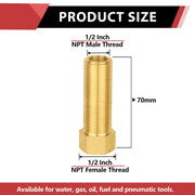 30 Pcs 70MM 1/2 FIP X MIP