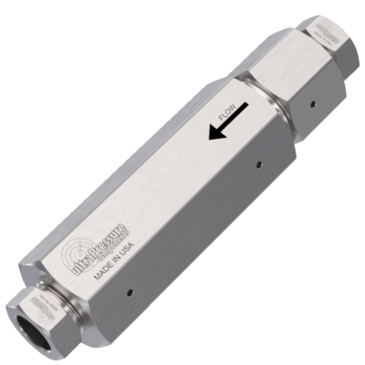 CV12MFB-20K | 3/4" MP Female Check Valve - Metal Seat, Stainless Steel - 20K psi