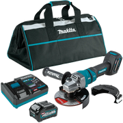 Makita GAG14M1 40V max XGT® Brushless Cordless 4‑1/2” / 6" Paddle Switch Angle Grinder Kit, with Electric Brake (4.0Ah)