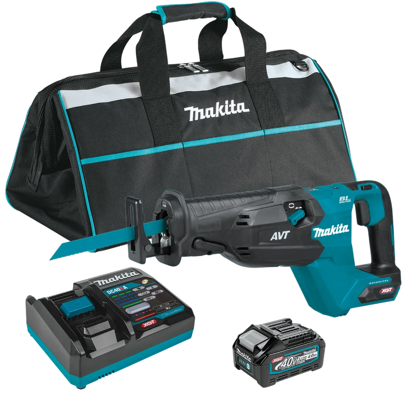 Makita GRJ02M1 40V max XGT® Brushless Cordless AVT® Orbital Recipro Saw Kit (4.0Ah)