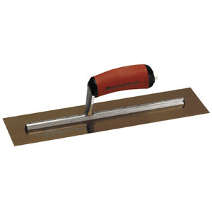 Marshalltown Golden Stainless Steel Finishing Trowel with DuraSoft Handle - 12" X 5"