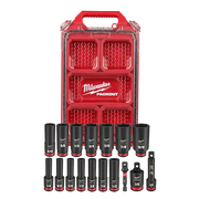 Milwaukee 49-66-6800 SHOCKWAVE Impact Duty™ Socket 3/8” Dr 17PC SAE PACKOUT Set