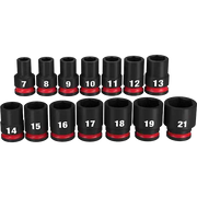 Milwaukee 49-66-7007 14PC SHOCKWAVE Impact Duty™ 3/8" Drive Metric Standard 6 Point Socket Set