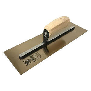 NELA 11X4.75" Chrome Stainless Steel Trowel w/ Wood Handle