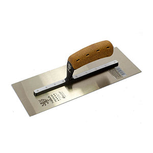 NELA 12"X4.75" Chrome Stainless Steel Trowel w/ Cork Handle
