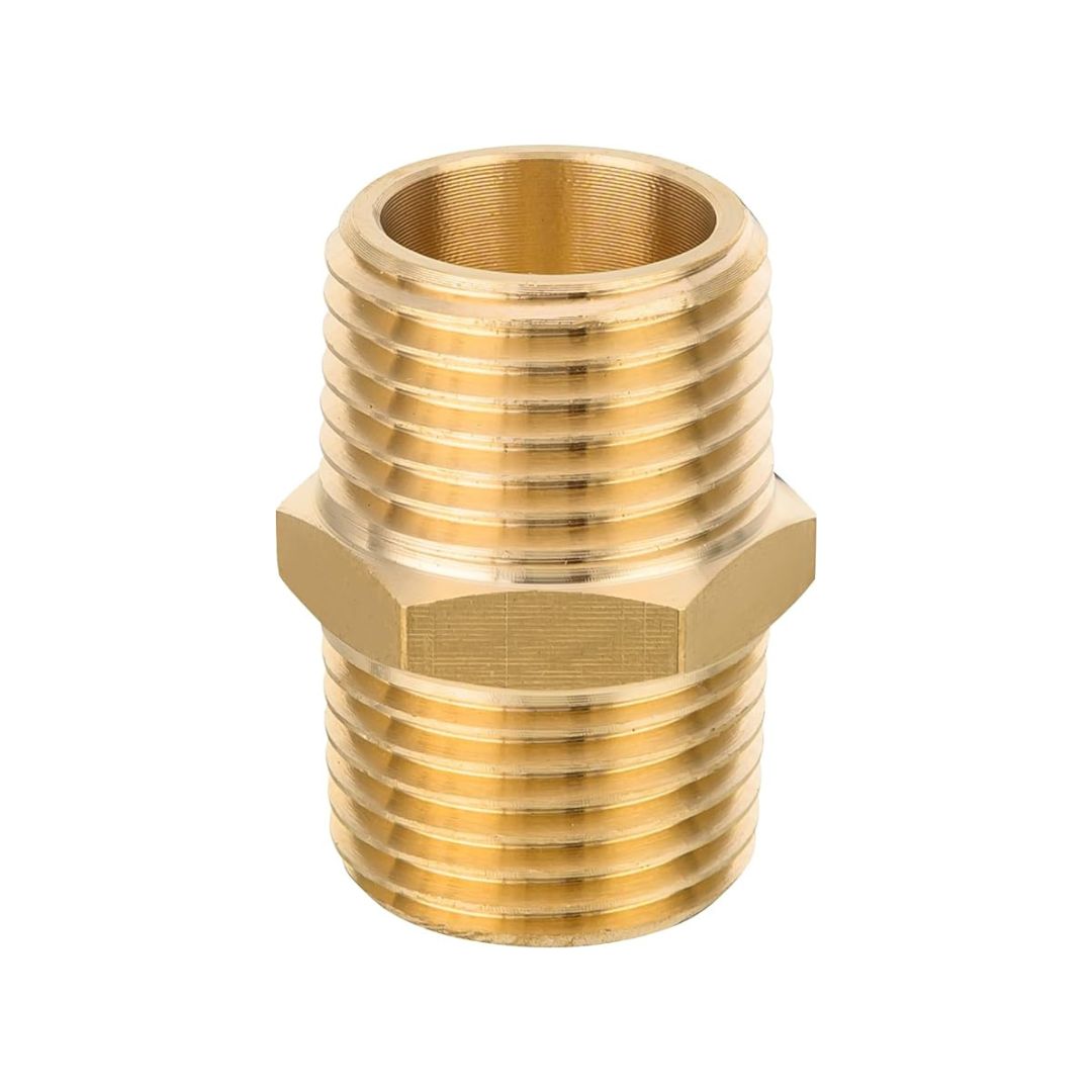 30 Pcs 1/2" Male NPT Brass Hex Connector