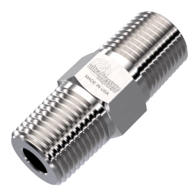 5404-16N24N | 1" Male NPT x 1-1/2" Male NPT, Stainless Steel - 7.5K psi