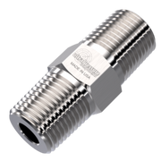 5404-1N1N | 1/16" Male NPT x 1/16" Male NPT, Stainless Steel - 15K psi