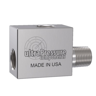5602F-8N | 1/2" NPT Run Tee - Flat, Stainless Steel - 15K psi