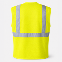 Hi-Vis Yellow Mesh Tearaway Safety Vest with 2” Reflective Strips and Pocket