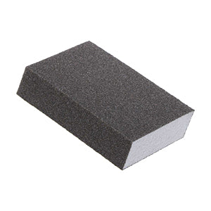 North Abrasives 3"X5"X1" Dual Angle MED/FINE GRIT Sponge-100 per box