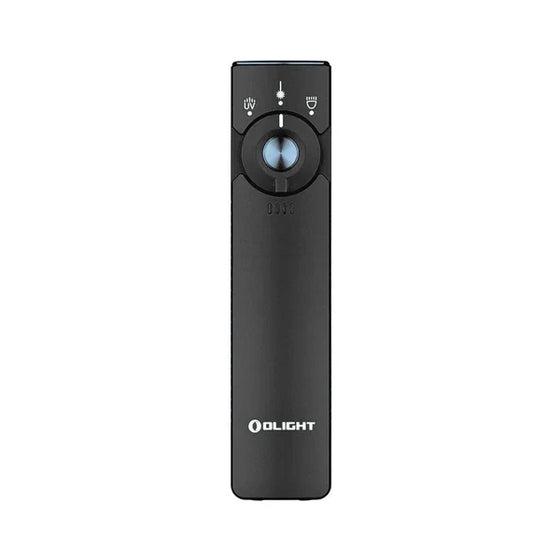 OLIGHT ARKFELDPRO3RBKCWV3 Arkfeld Pro Flat EDC Flashlight with LED Light UV and Laser - Black
