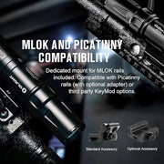 OLIGHT ODINMINIBK Odin Mini Tactical Flashlight