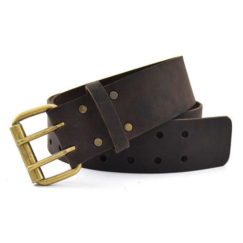 OX Pro 2" Tool Belt, Oil-Tanned Leather, Size Large