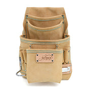 OX Trade 10-Pocket Tool/Fastener Pouch, Suede Leather