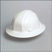 Omega II Full Brim Ratchet Hard Hat - White