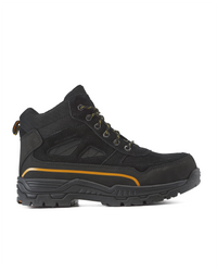 Kiwi Trail Black Suede/Nylon 5" Steel Toe Water Resistant Work Boots [P69001]