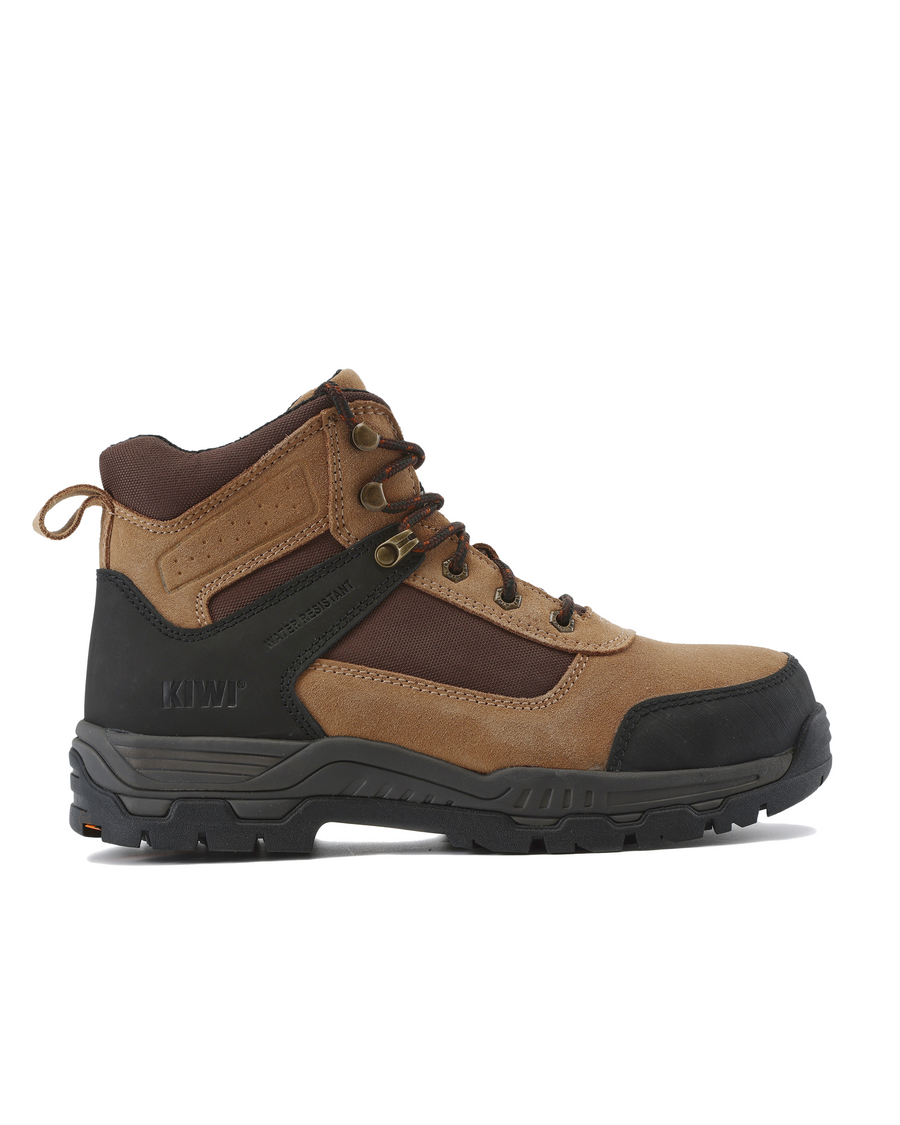 Kiwi Trek Wheat Suede/Nylon 5" Steel Toe Water Resistant Work Boots [P69002]