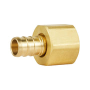PEX-B Crimp 1/2" PEX x 1/2" Female NPT Brass Swivel Adapter (Lead Free)