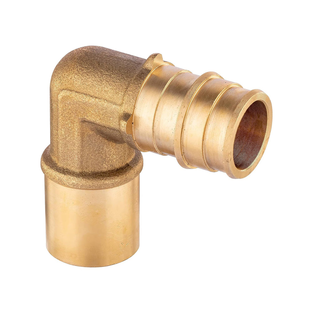 PEX A Expansion 1/2" PEX x 1/2" Male Sweat F1960 Elbow Adapter (Lead Free)