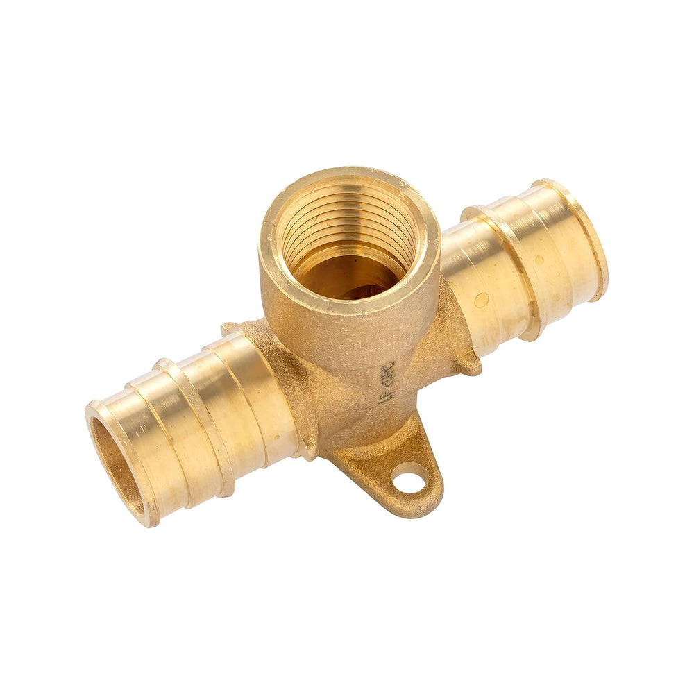 PEX A Expansion 3/4" PEX x 3/4" PEX x 1/2" Female Threaded F1906 Drop Ear Tee (Lead Free)