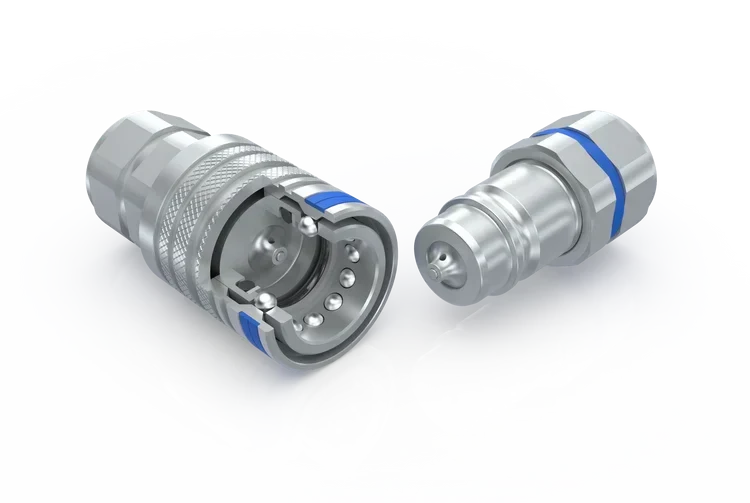 PKK3-08-08C-NPT | Standard push pull connect under pressure coupling, 1/2" body x 1/2" female NPT threads