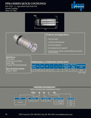 PPK4-08-08C-NPT | Connect under pressure Push pull coupling 1/2" body x 1/2" female NPT
