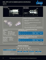 PPS-08-08C | 1/2" Double Acting Coupling (Ball Style) x 1/2" NPT Female