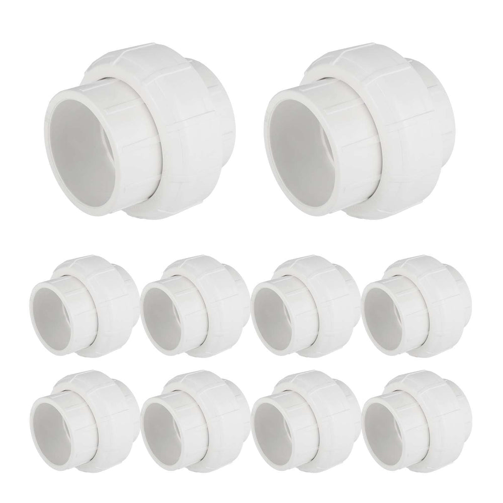 10 Pcs 1" PVC Socket Union